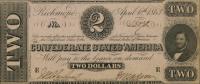 Gallery image for Confederate States of America p58b: 2 Dollars